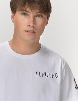 Camiseta elPulpo Colourful Triple Icon blanco hombre