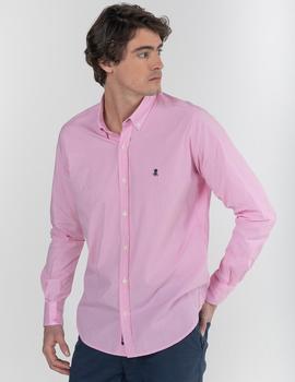 Camisa elPulpo Microcuadro rosa hombre