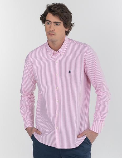 Camisa elPulpo Pinpoint rosa hombre