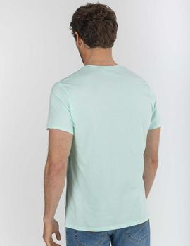 Camiseta elPulpo New Colour Splash verde hombre