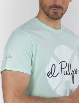 Camiseta elPulpo New Colour Splash verde hombre