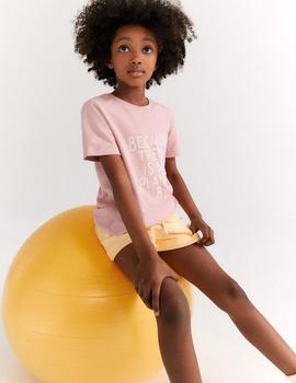 Camiseta Ecoalf Hielo rosa niña