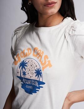 Camiseta Naf Naf Mensaje crudo mujer