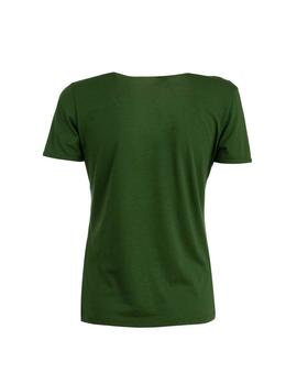 Camiseta Naf Naf Texto verde mujer