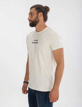 Camiseta elPulpo Urban Flip blanco roto unisex
