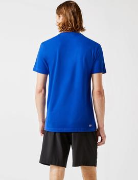 Camiseta Lacoste Sport TH0822 azul hombre