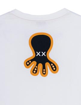 Camiseta elPulpo Colourful Triple Icon LS blanco niño