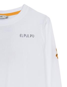 Camiseta elPulpo Colourful Triple Icon LS blanco niño