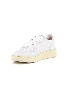 Deportivas Autry 01 Low Goat Leather blanco mujer