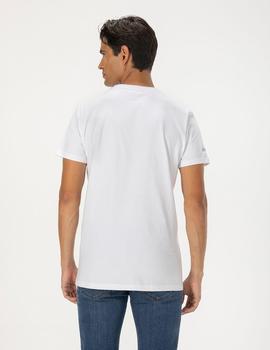 Camiseta elPulpo New Patch blanco hombre