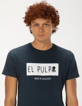 Camiseta elPulpo Square marino hombre