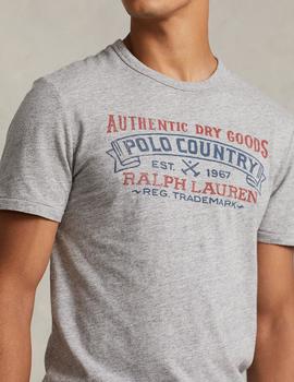Camiseta Ralph Lauren Polo Country gris hombre
