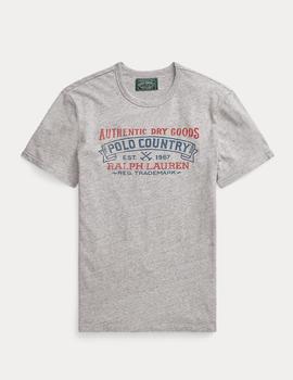 Camiseta Ralph Lauren Polo Country gris hombre