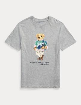 Camiseta Ralph Lauren Polo Bear gris niño