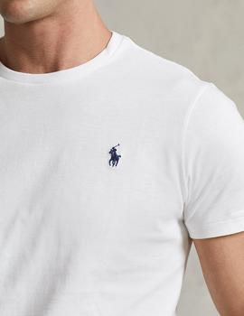 Camiseta Ralph Lauren Custom Slim Fit blanco hombre