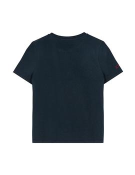 Camiseta elPulpo Gstaad marino niño