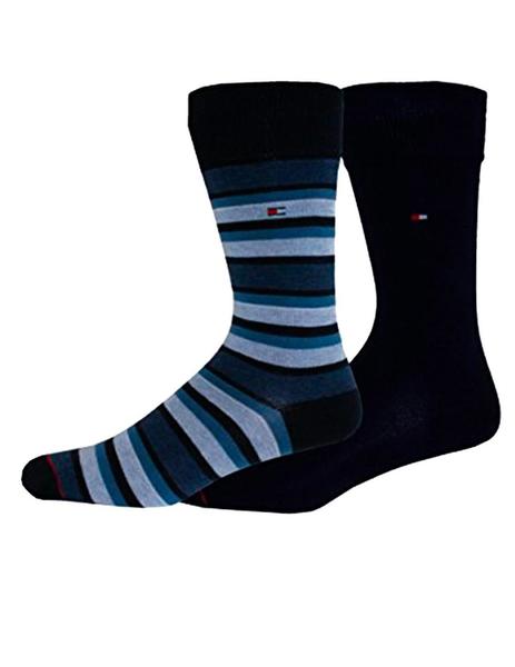 Pack 2 Calcetines Tommy Hilfiger Stripe Marino