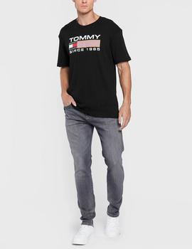 Camiseta Tommy Jeans Athletic Twisted Logo negro hombre