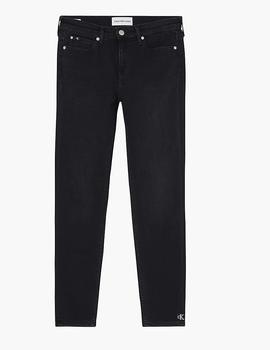 Vaqueros CK Jeans Mid Rise Skinny Ankle negro mujer