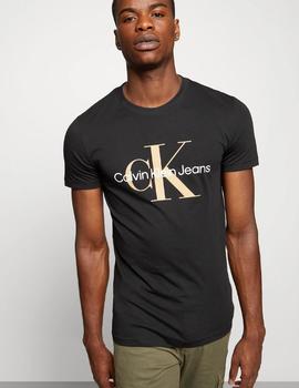 Camiseta CK Jeans Seasonal Monologo negro hombre