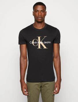 Camiseta CK Jeans Seasonal Monologo negro hombre