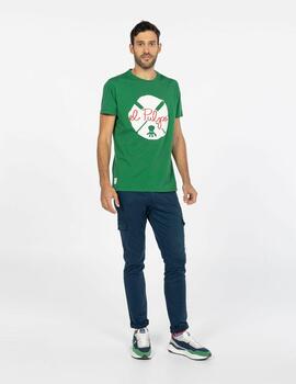 Camiseta elPulpo Splash verde hombre