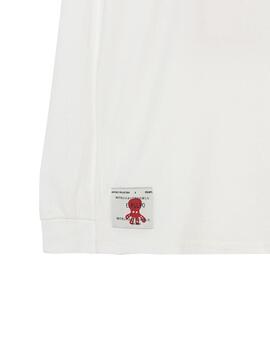 Camiseta elPulpo Japanese Motiv blanco niño