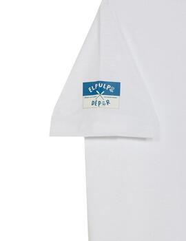 Camiseta elPulpo Deportivo blanco unisex