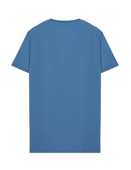 Camiseta elPulpo Orballo azul índigo unisex
