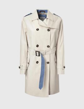 Trench Pepe Jeans Salome crudo mujer
