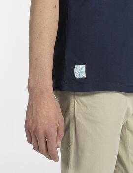 Camiseta elPulpo Outlined Logo marino hombre