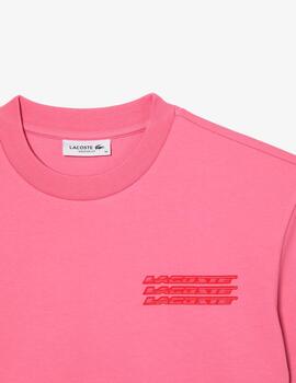 Camiseta Lacoste TF5599 rosa mujer