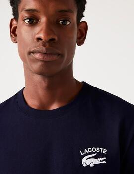 Camiseta Lacoste TH9665 marino hombre