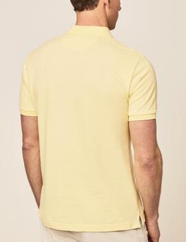 Polo Hackett Slim Fit Logo amarillo hombre
