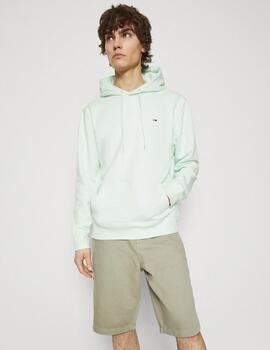 Sudadera Tommy Jeans Solid Hoodie menta hombre