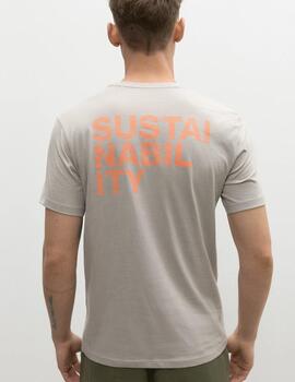 Camiseta Ecoalf Sustano gris hombre