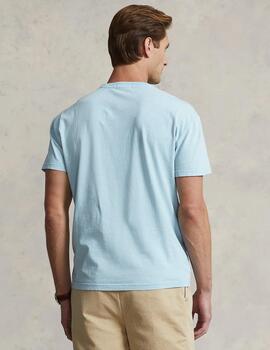 Camiseta Ralph Lauren Cotton Linen azul hombre