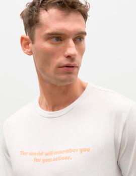 Camiseta Ecoalf Welly blanco hombre