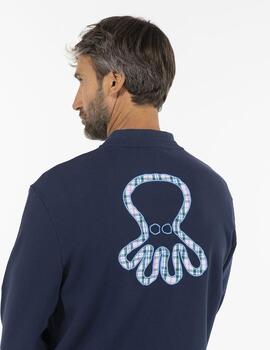 Sudadera elPulpo Silhouette Fabric Logo azul marino hombre