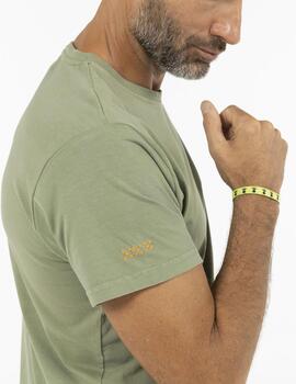 Camiseta elPulpo Basic Logo verde khaki hombre