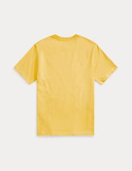 Camiseta Ralph Lauren Cotton Jersey amarillo niño