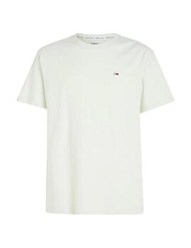 Camiseta Tommy Jeans Classic Solid Tee verde hombre