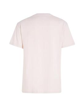 Camiseta Tommy Jeans Classic Solid Tee rosa hombre