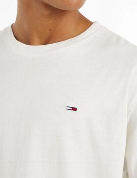 Camiseta Tommy Jeans Classic Solid Tee blanco hombre