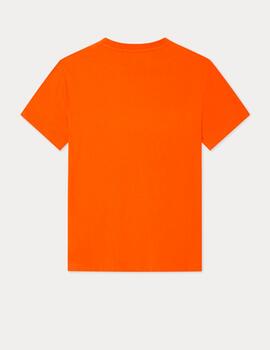 Camisa Hackett Logo naranja hombre