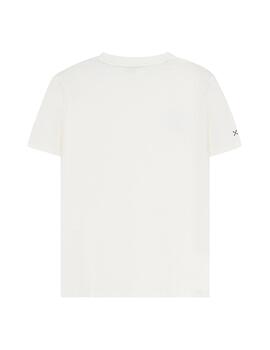 Camiseta elPulpo Combined Patch blanco niño