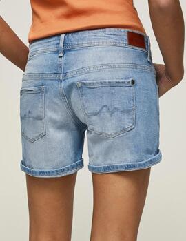 Shorts Pepe Jeans Siouxie azul mujer