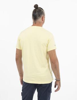 Camiseta elPulpo color Splash amarillo hombre