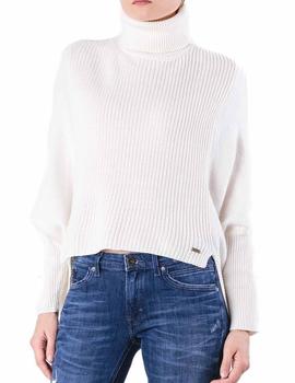 Jersey Pepe Jeans Jodie blanco roto mujer
