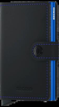 Miniwallet  Secrid  Matte Negro & Azul